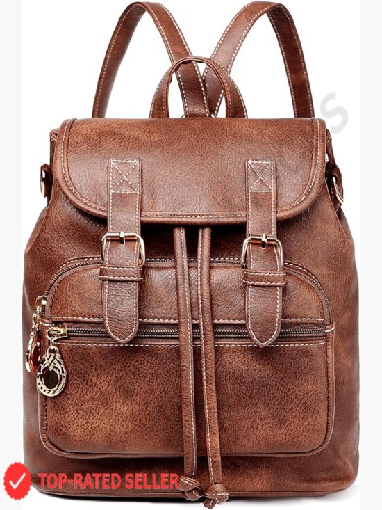 Mini Vegan Leather Backpack Purse Women Fashion Cute Small Travel Daypack